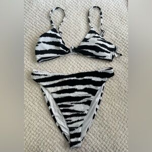 Dippin' Daisy's Black and White Animal Print Bikini